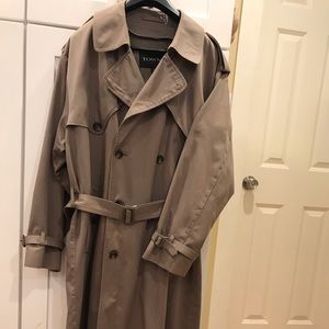 TOWNE by London Fog Men’s Brown Trench Coat 42 reg